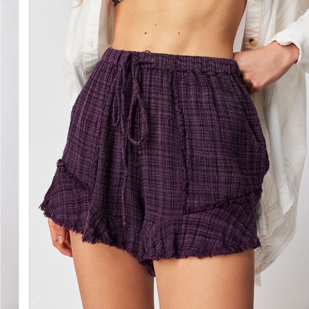 Free People one 1 Solona Shorts, S purple size small FP